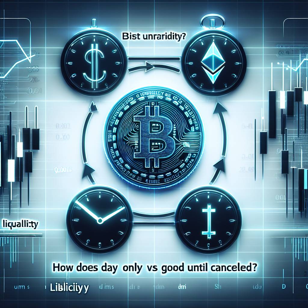 How does day only vs good until cancelled affect the liquidity of cryptocurrencies?