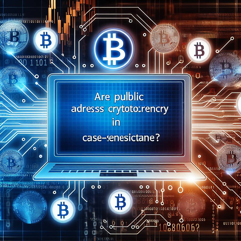 Are public addresses in cryptocurrency case-sensitive?