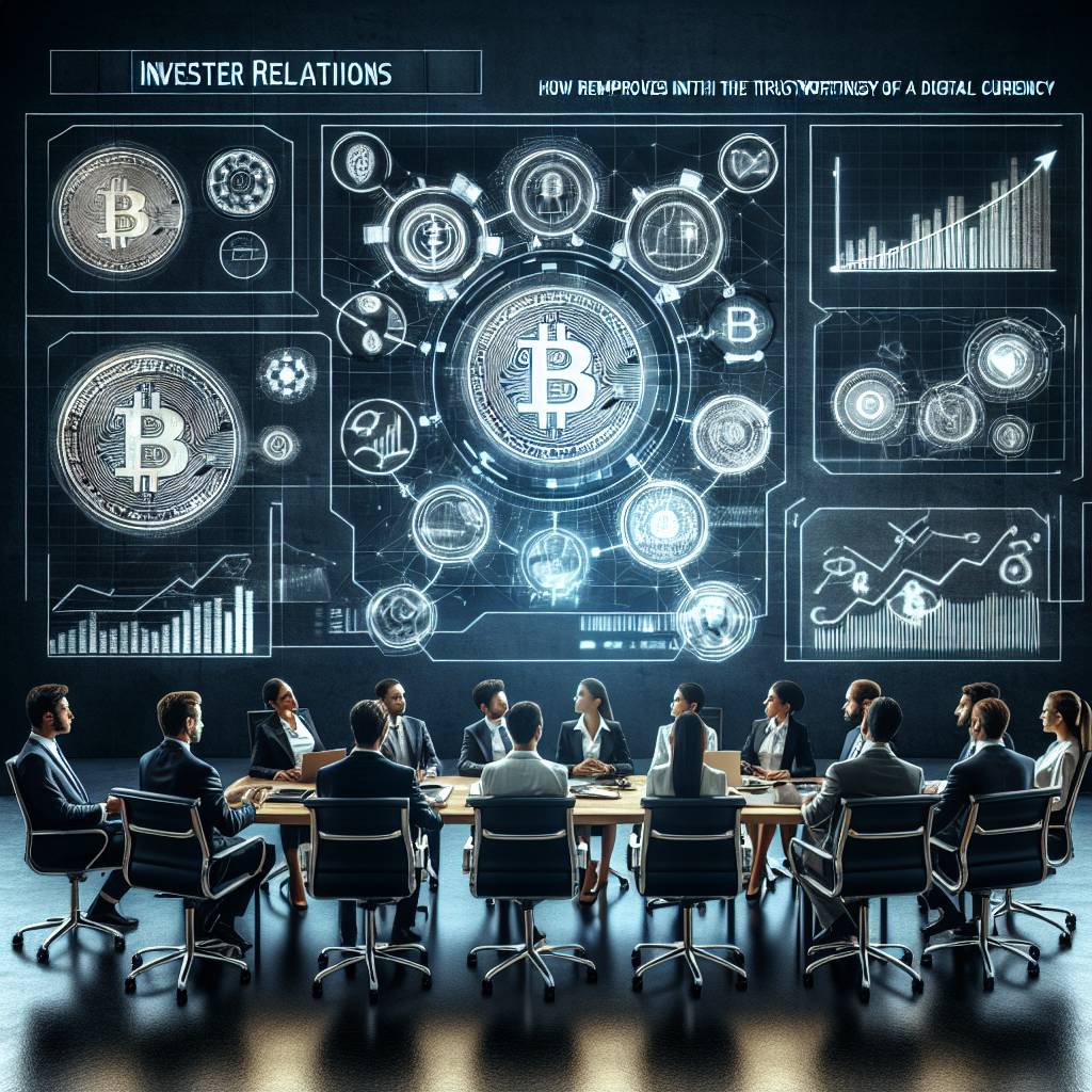 How can a cryptocurrency company improve its investor relations?