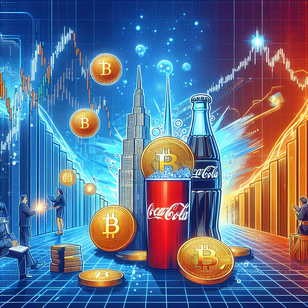 How does the Coca Cola stock graph compare to the performance of popular cryptocurrencies?