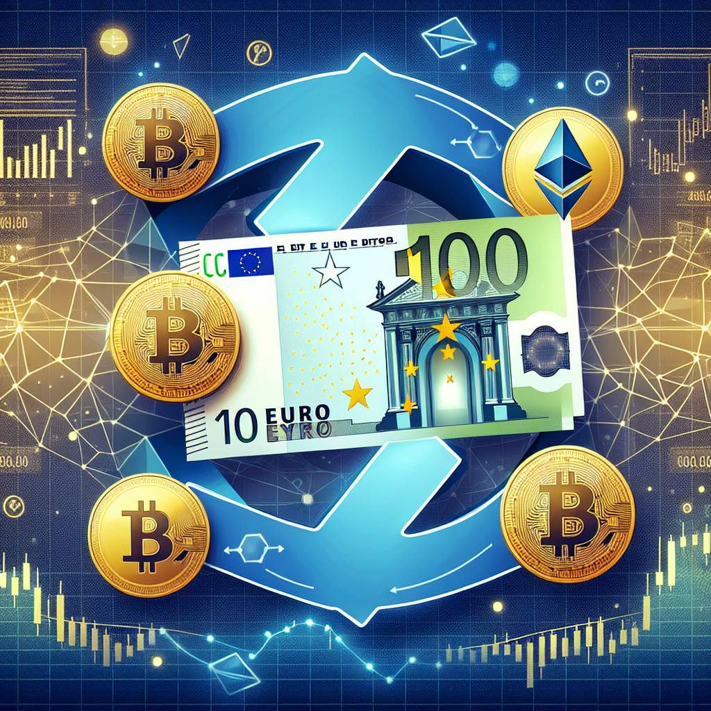 How can I convert my euros into popular cryptocurrencies?