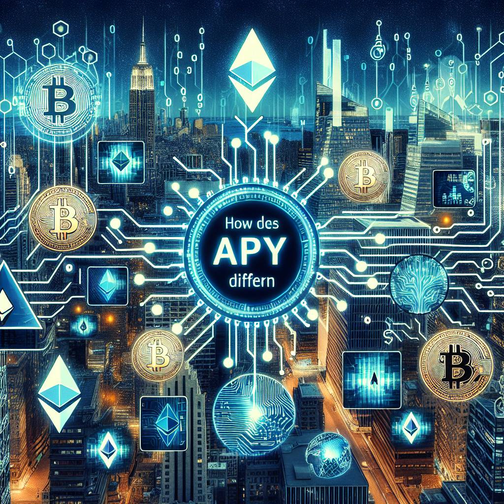 How does the concept of APY differ from APR when it comes to digital currencies?