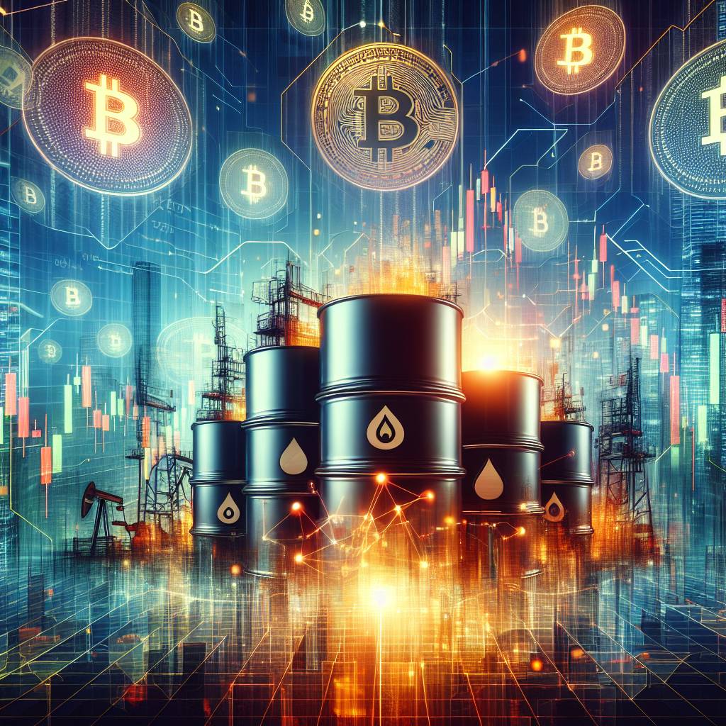 Are there any correlations between light sweet crude oil prices and the value of cryptocurrencies?
