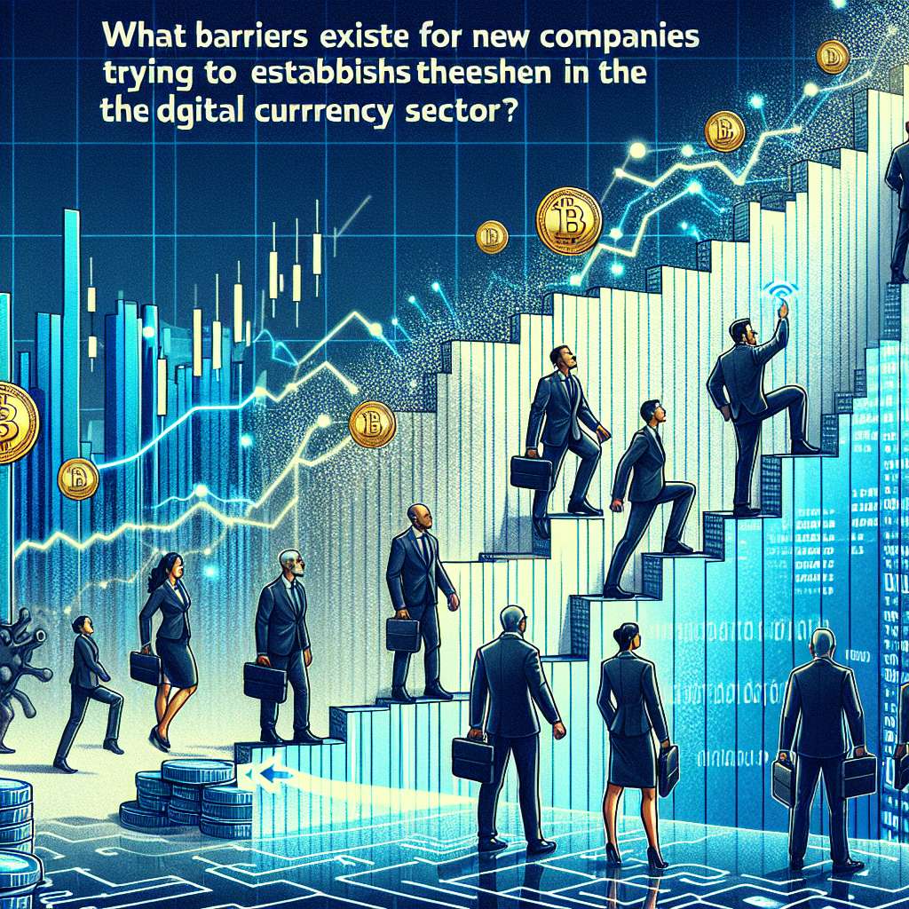 What barriers exist for new companies trying to establish themselves in the digital currency sector?