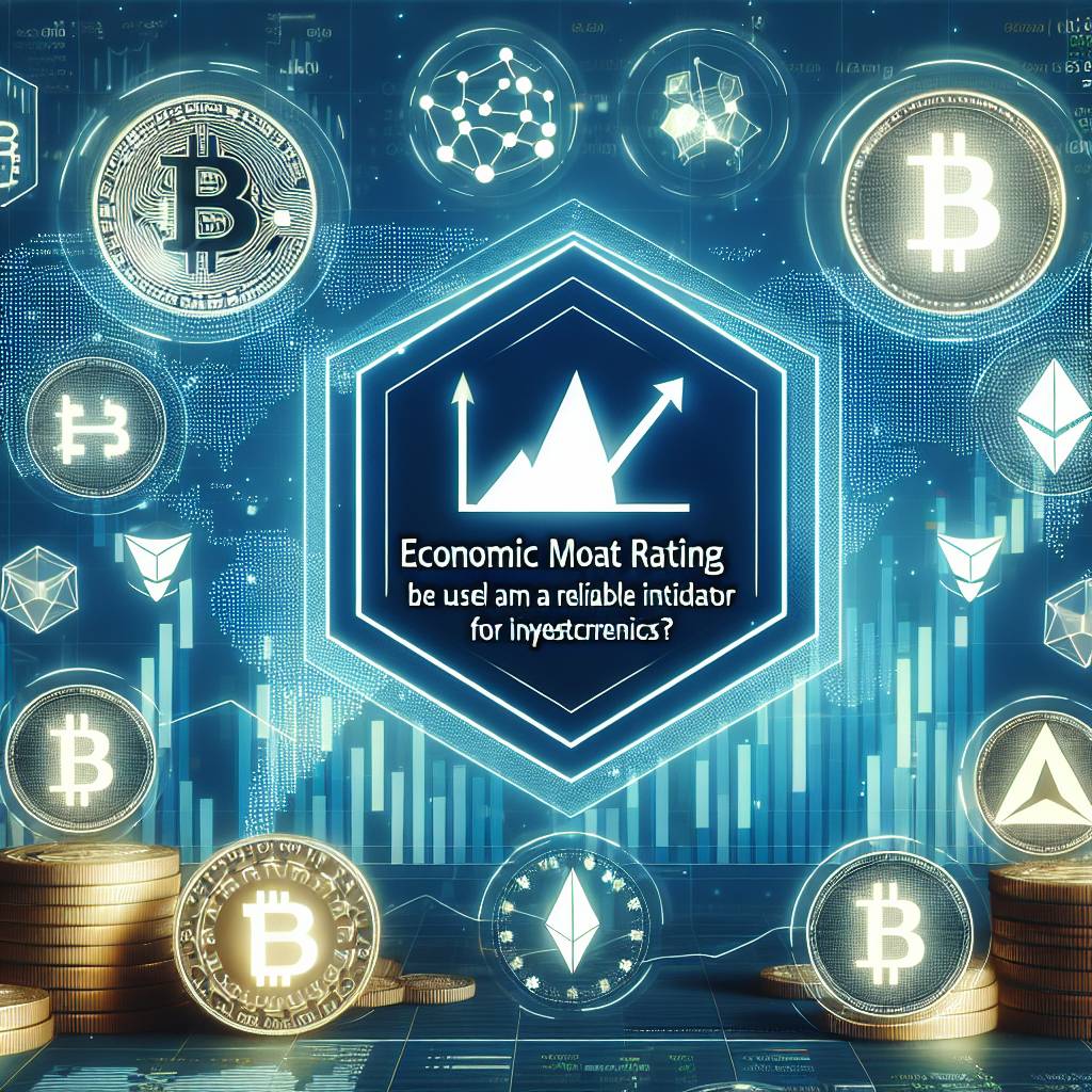 How can an economic moat help a cryptocurrency gain a competitive advantage?