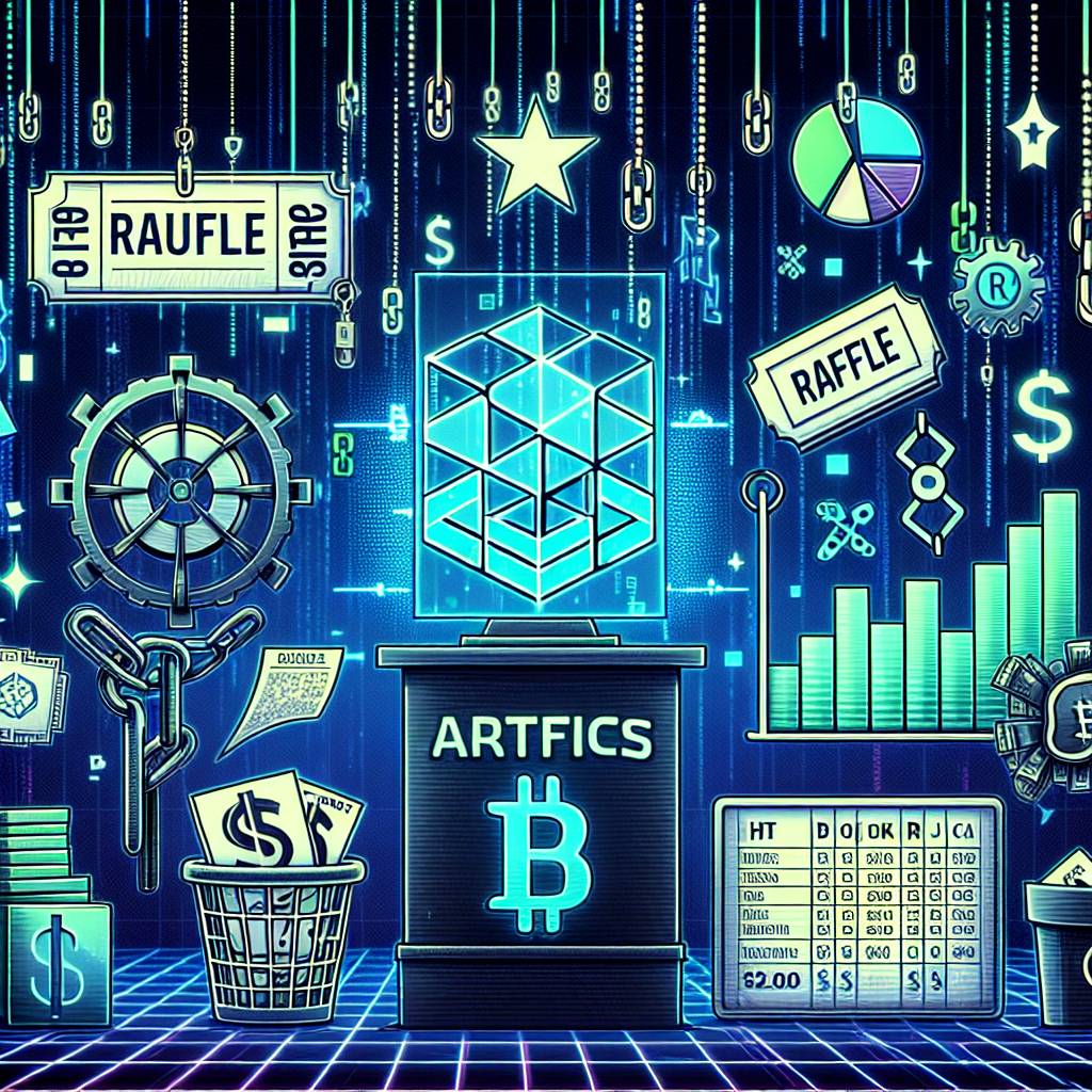 What are the benefits of hosting a digital art NFT raffle on a blockchain platform?