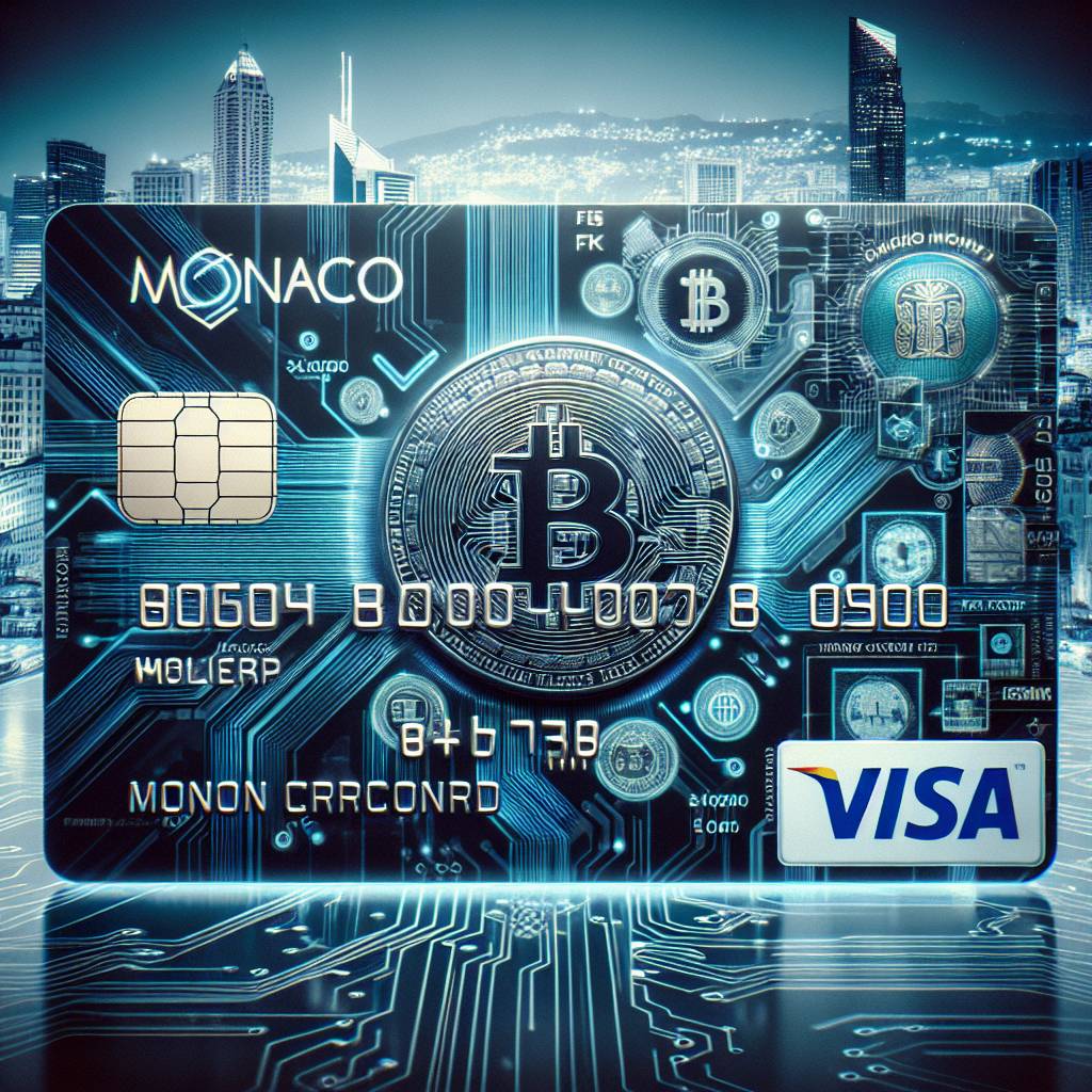 What are the features and fees associated with the Monaco Visa Card for cryptocurrency users?
