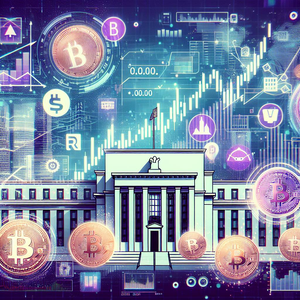 Are there any correlations between changes in the US federal interest rate and fluctuations in cryptocurrency prices?