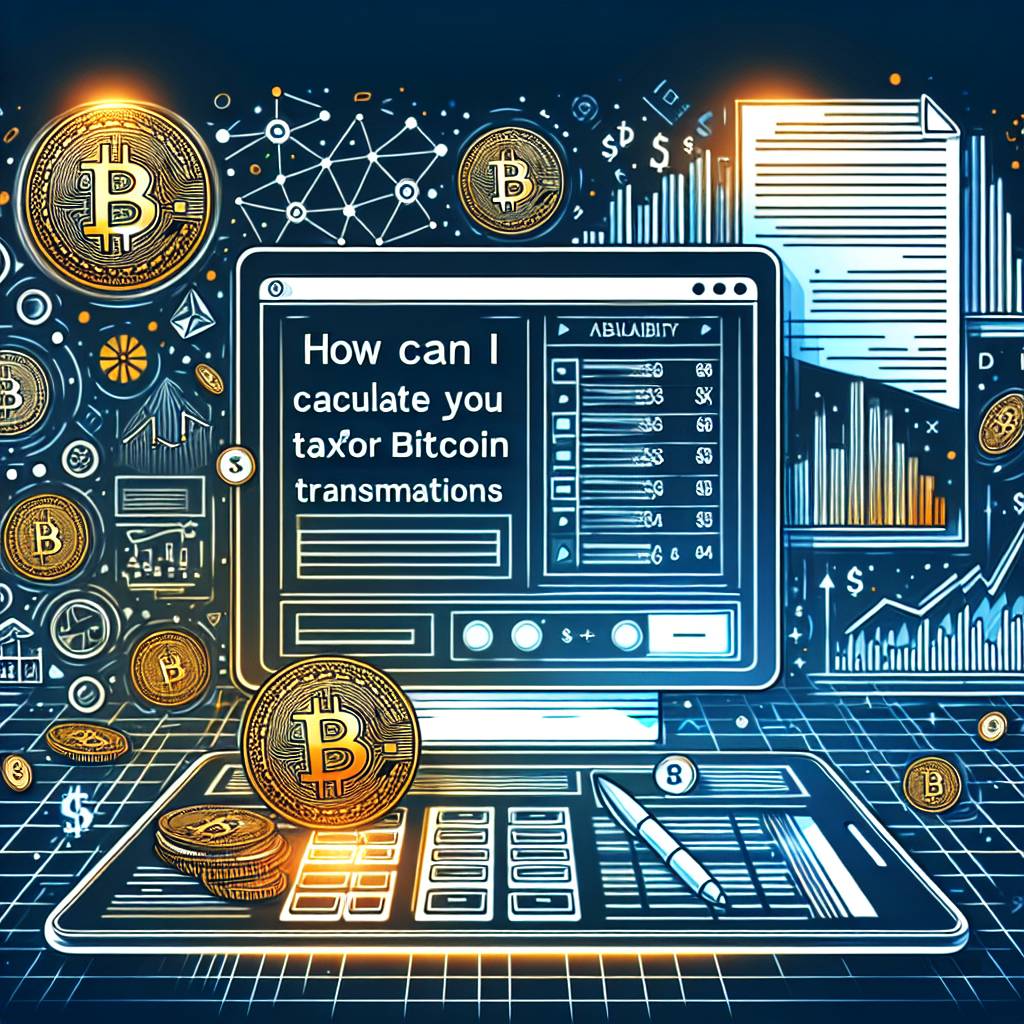 How can I calculate my tax liability for bitcoin transactions?
