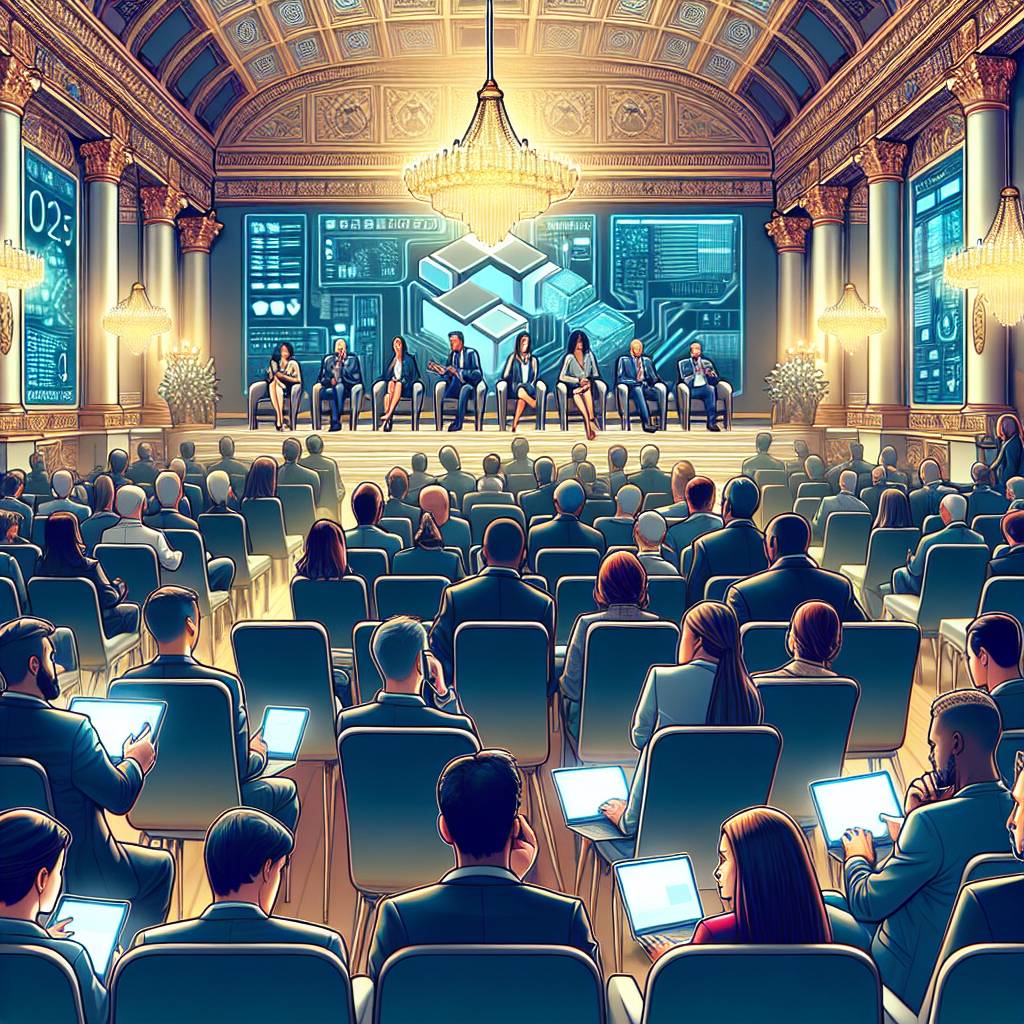 What are the seating options for attendees at a blockchain summit?
