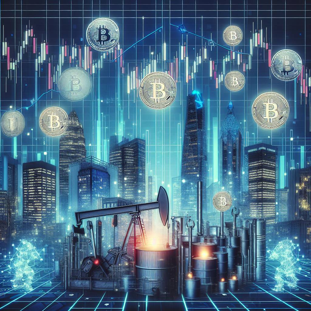 What is the correlation between oil future prices and the performance of digital currencies?