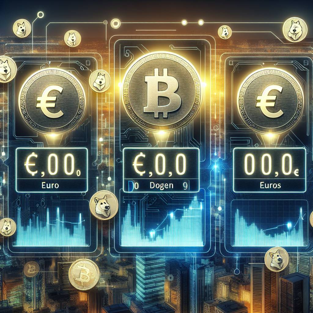 How does the rise or fall of the Euro affect the value of digital currencies?
