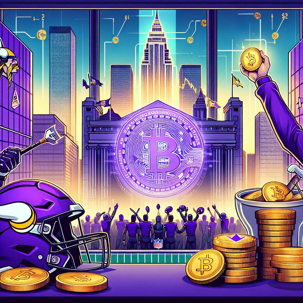 Are there any cryptocurrency wallpapers featuring Minnesota Vikings and Justin Jefferson?