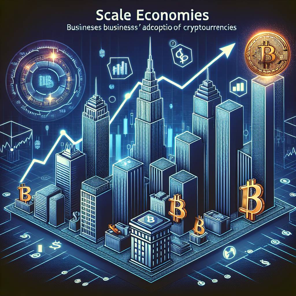What role do economies of scale play in the adoption of cryptocurrencies by businesses?