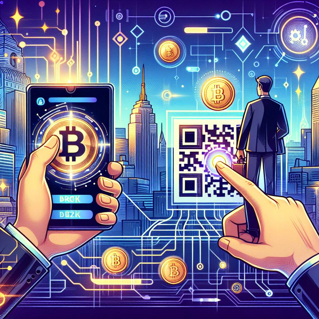 How can I use my iPhone to scan a QR code for a cryptocurrency transaction?