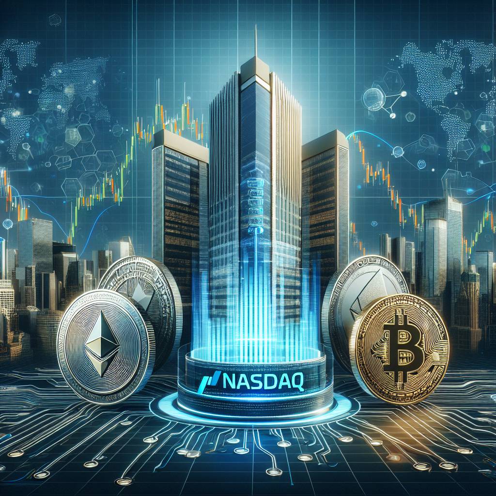 How does NASDAQ affect the value of blue cryptocurrencies?