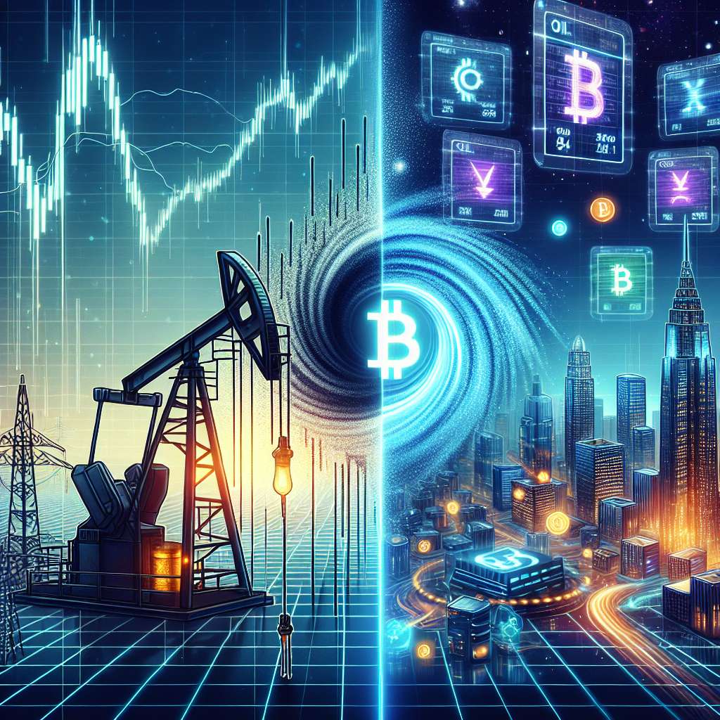 What are the effects of oil and commodities prices on the cryptocurrency market?
