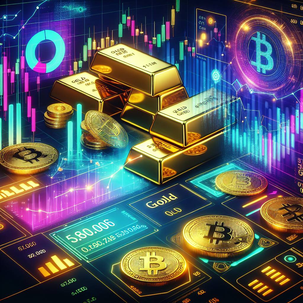 Are there any correlations between the gold index and specific cryptocurrencies?