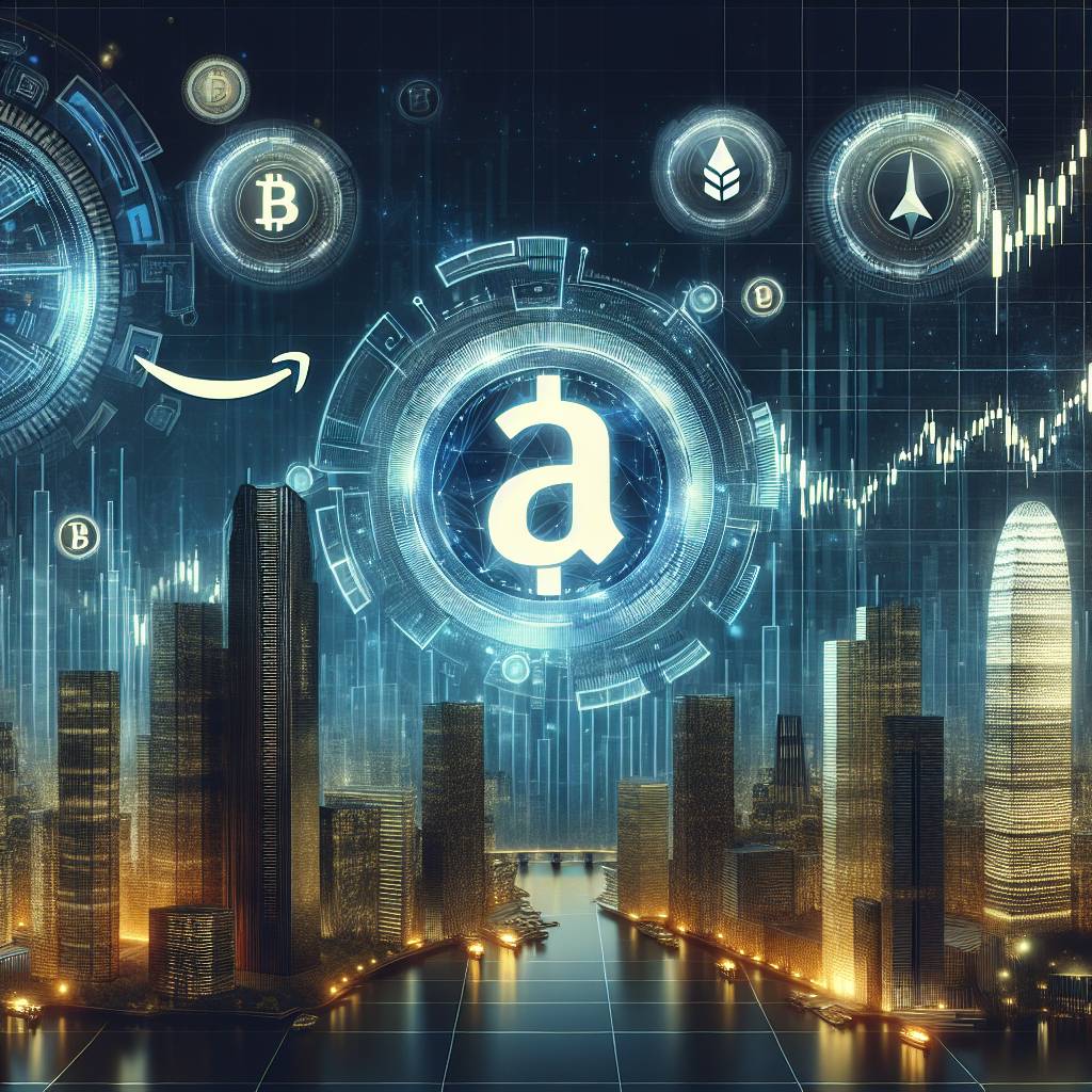 Which cryptocurrency-related companies does Amazon have ownership stakes in?