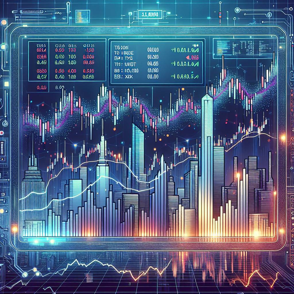 Is there a correlation between the TSX index chart and the price movements of popular cryptocurrencies?