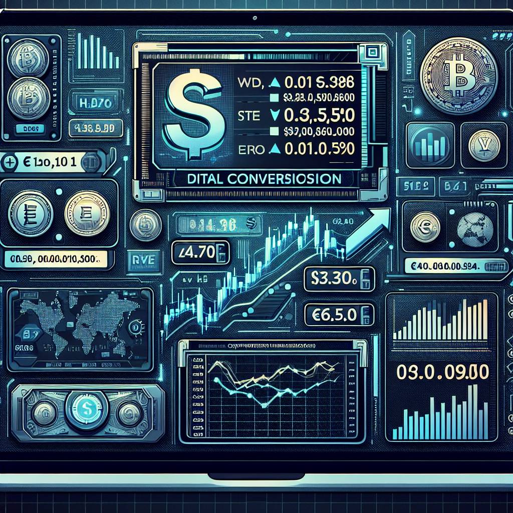 Are there any platforms or tools that can help me track the conversion rate of dollars to euros in the cryptocurrency market?