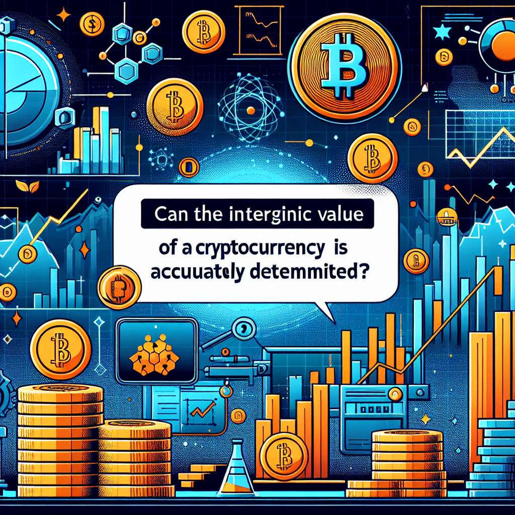 How can I calculate the intrinsic value of a cryptocurrency?