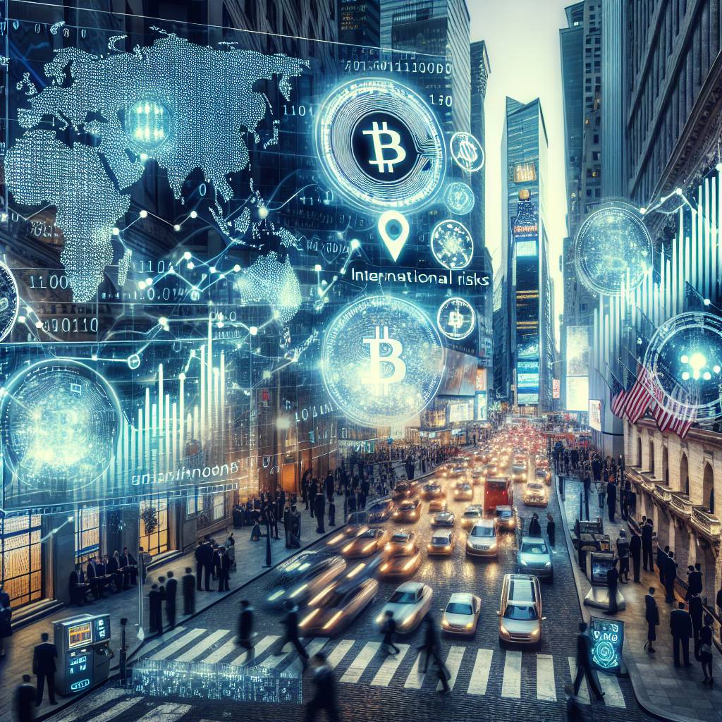 What are the risks involved in international trading of cryptocurrencies?