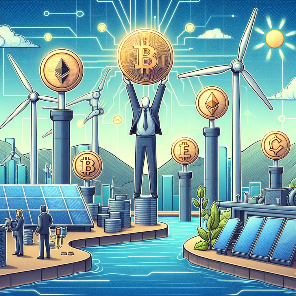 Which cryptocurrencies are actively promoting and using renewable energy sources?