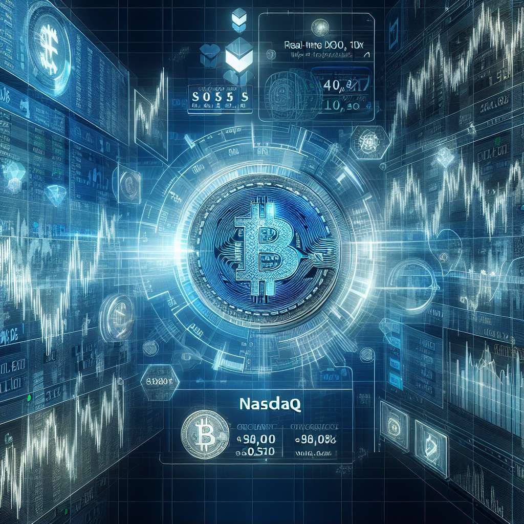 What are the real-time trading options for cryptocurrencies on the NASDAQ?