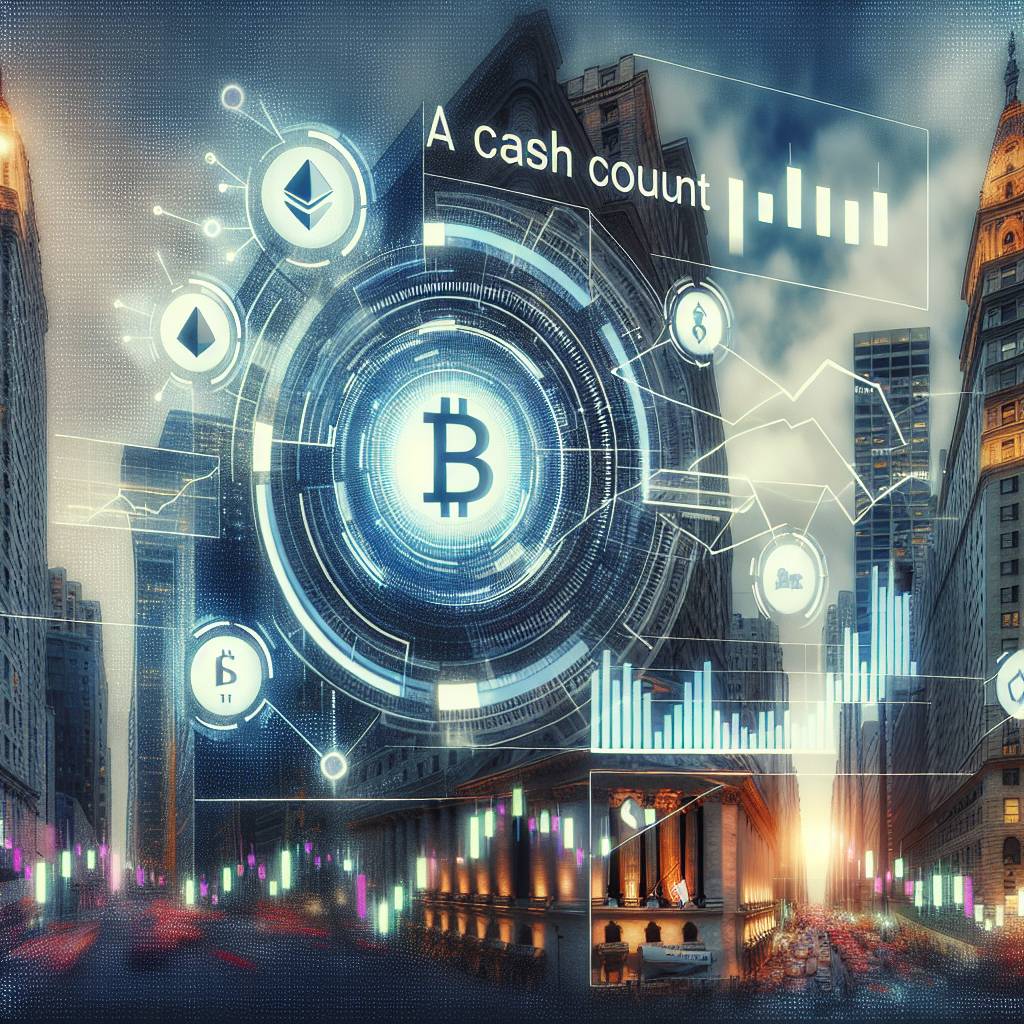 What are the advantages of using a cash account for buying and selling digital currencies?