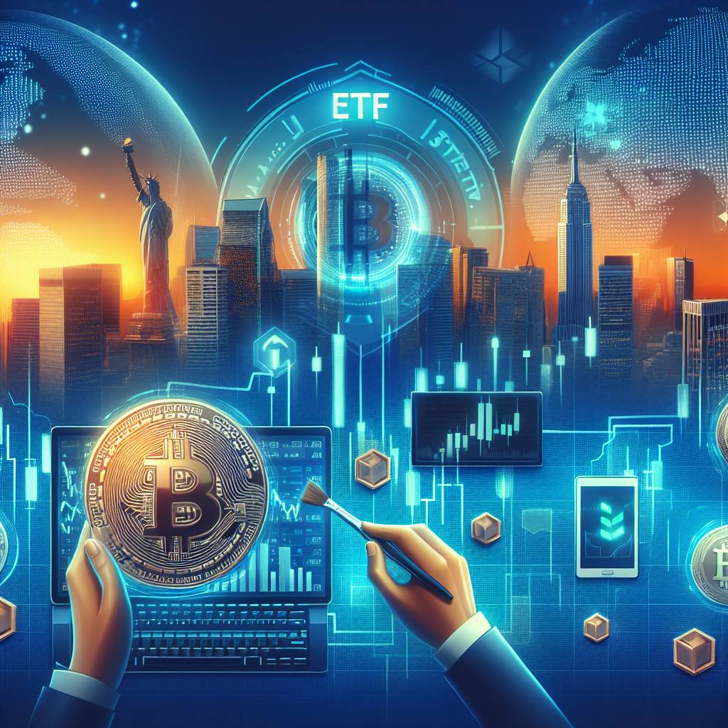Are there any blockchain-focused ETFs in the financial sector?