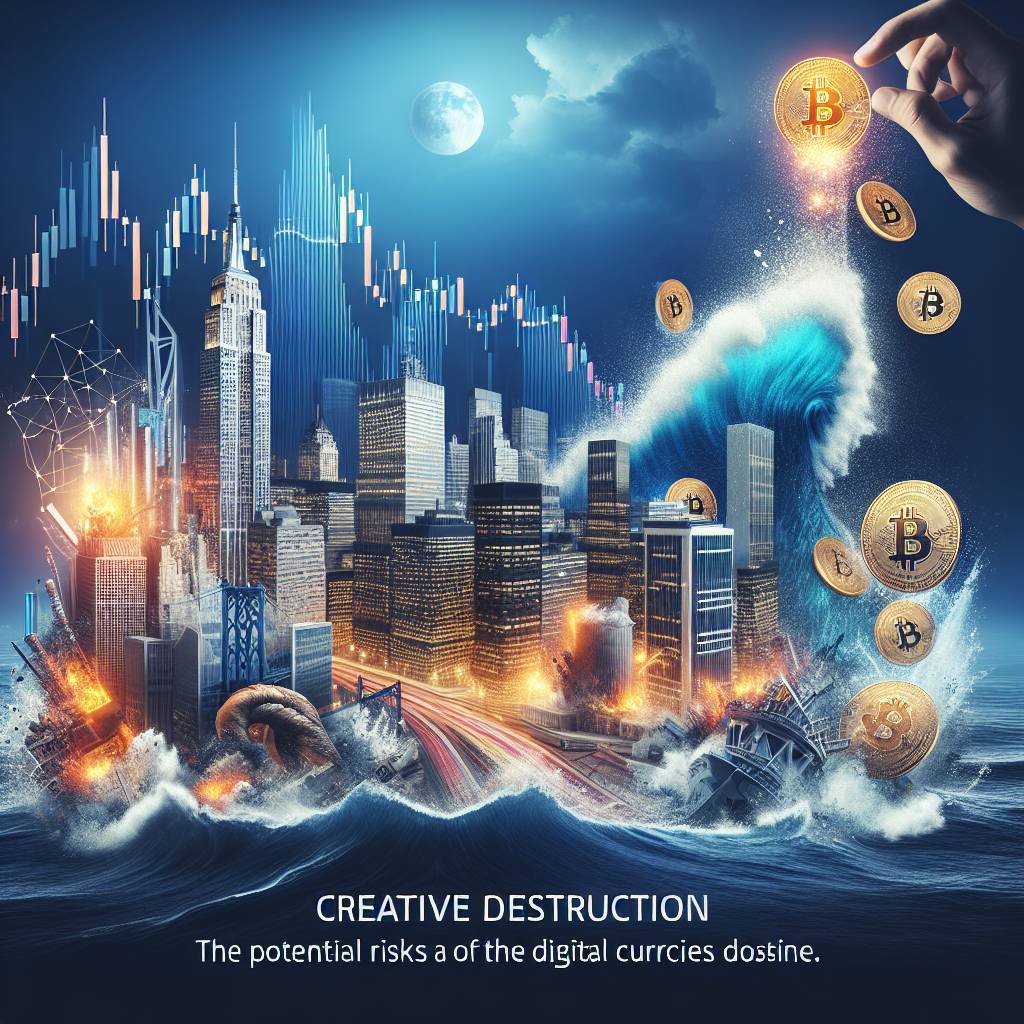 What are the potential risks and benefits of creative destruction in the world of cryptocurrencies?