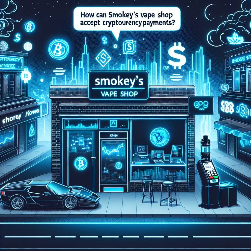 How can Smokey's Vape Shop accept cryptocurrency payments?