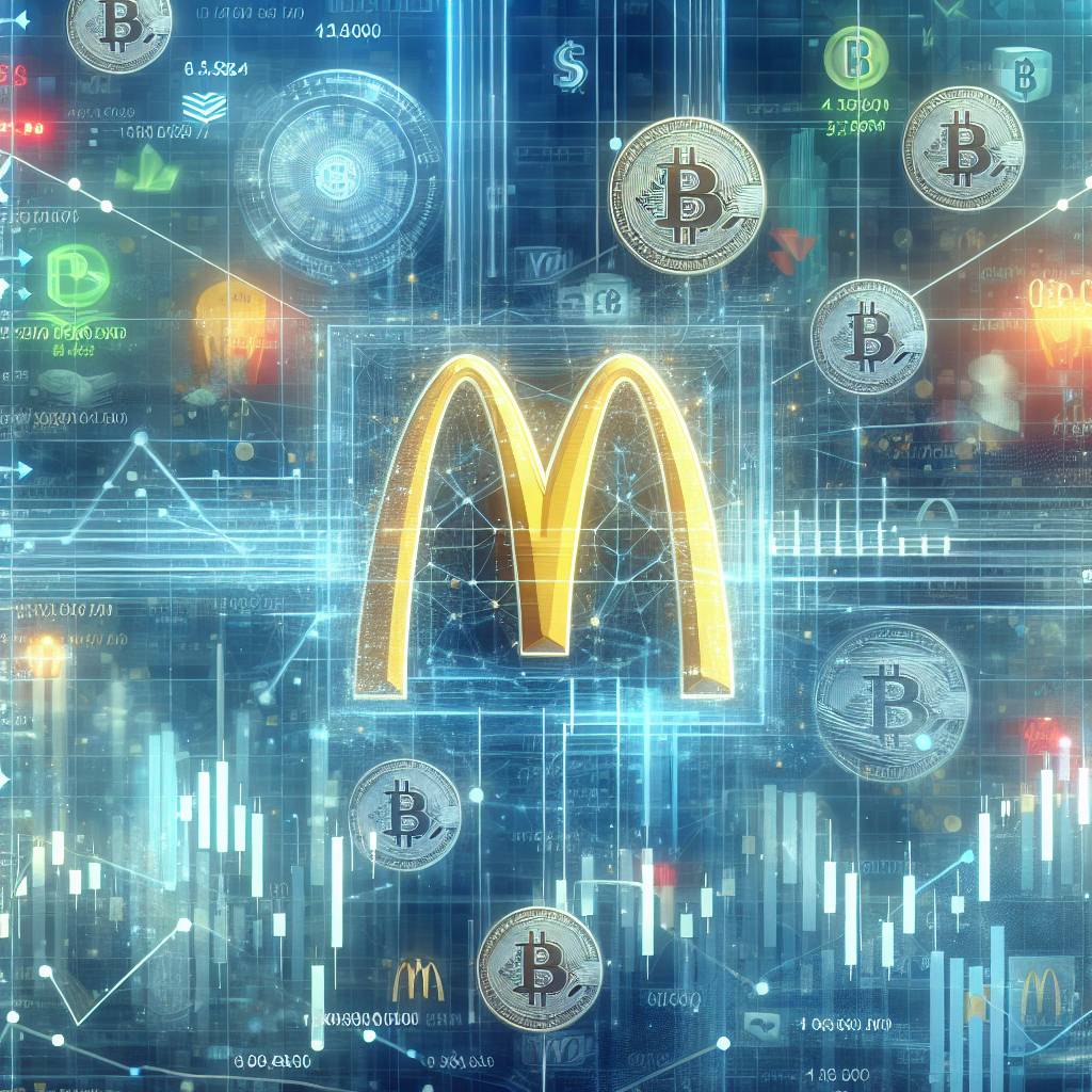 What is the correlation between corporate McDonald's number and the cryptocurrency market?
