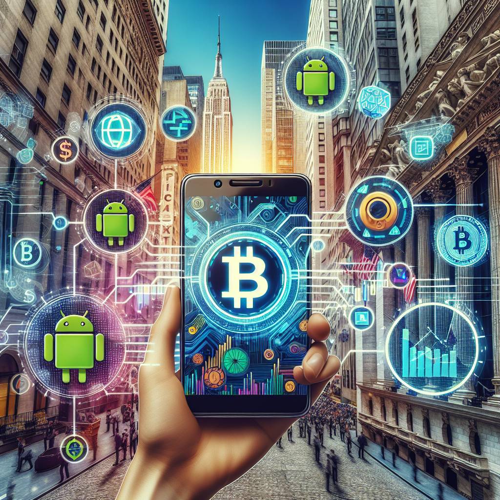 Are there any Android apps that offer free wallpapers featuring cryptocurrency designs?