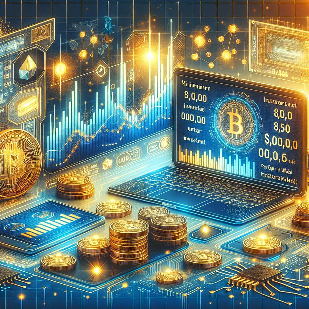 What is the minimum investment required to trade bitcoin on E*TRADE?