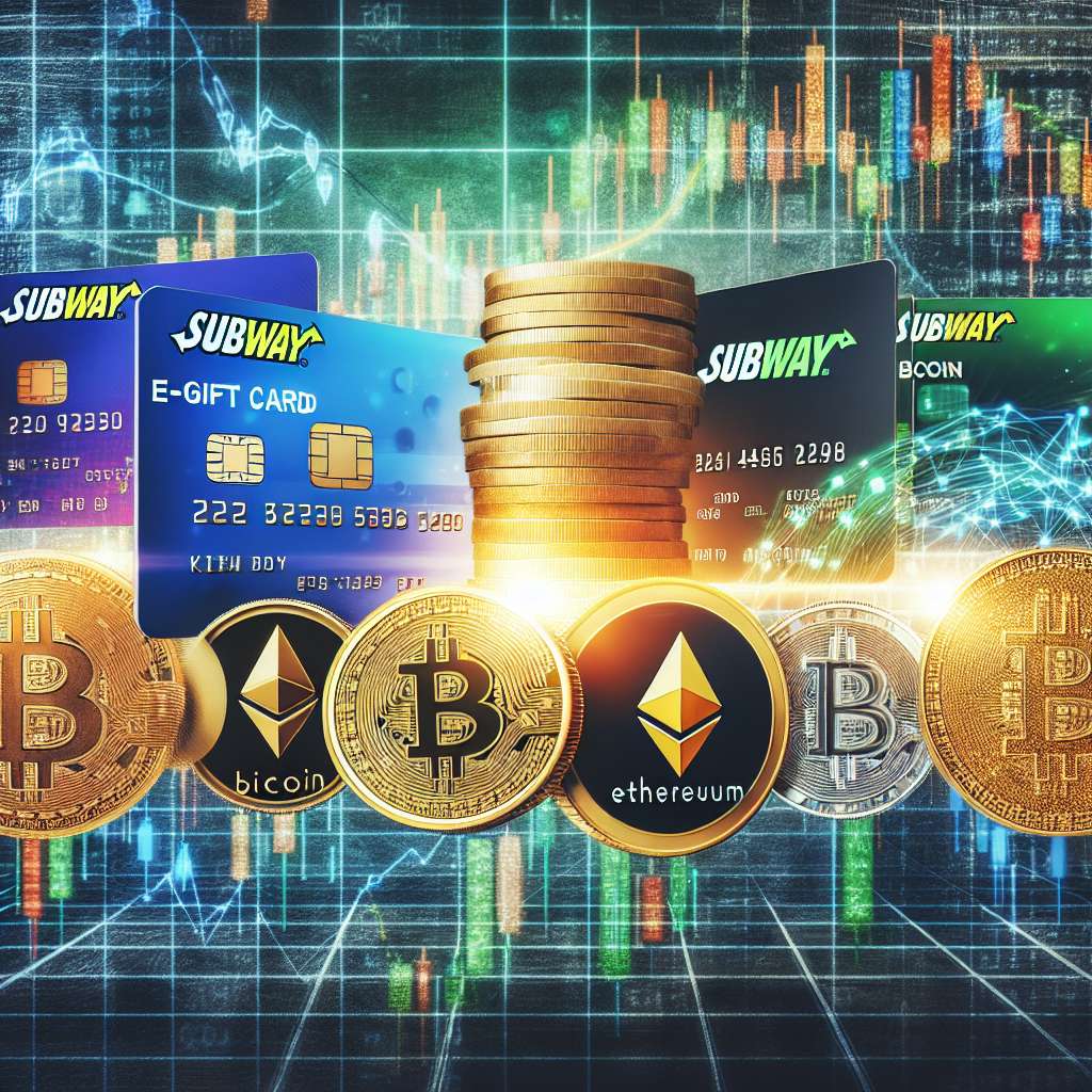 How can I convert subway e-gift cards into cryptocurrencies?