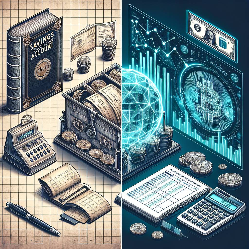 How does the potential return on investment in cryptocurrencies differ from the interest earned on savings in a conventional bank?