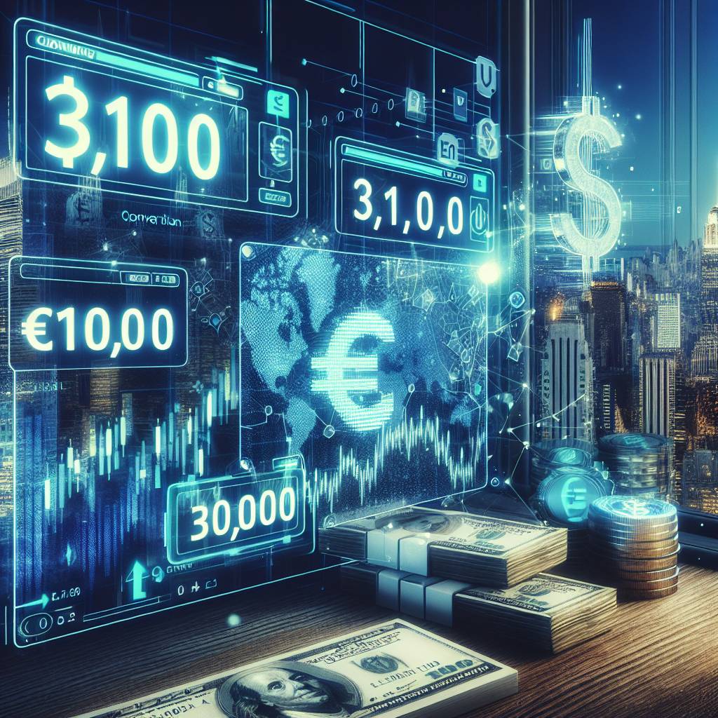 How can I convert 31,000 euros to dollars using a digital currency exchange?