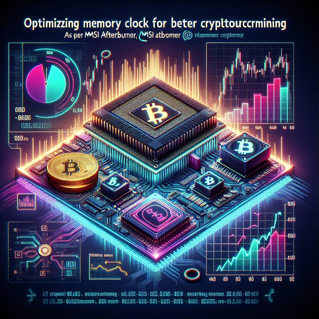 How does MSI Afterburner's memory clock setting affect the mining efficiency of digital currencies?