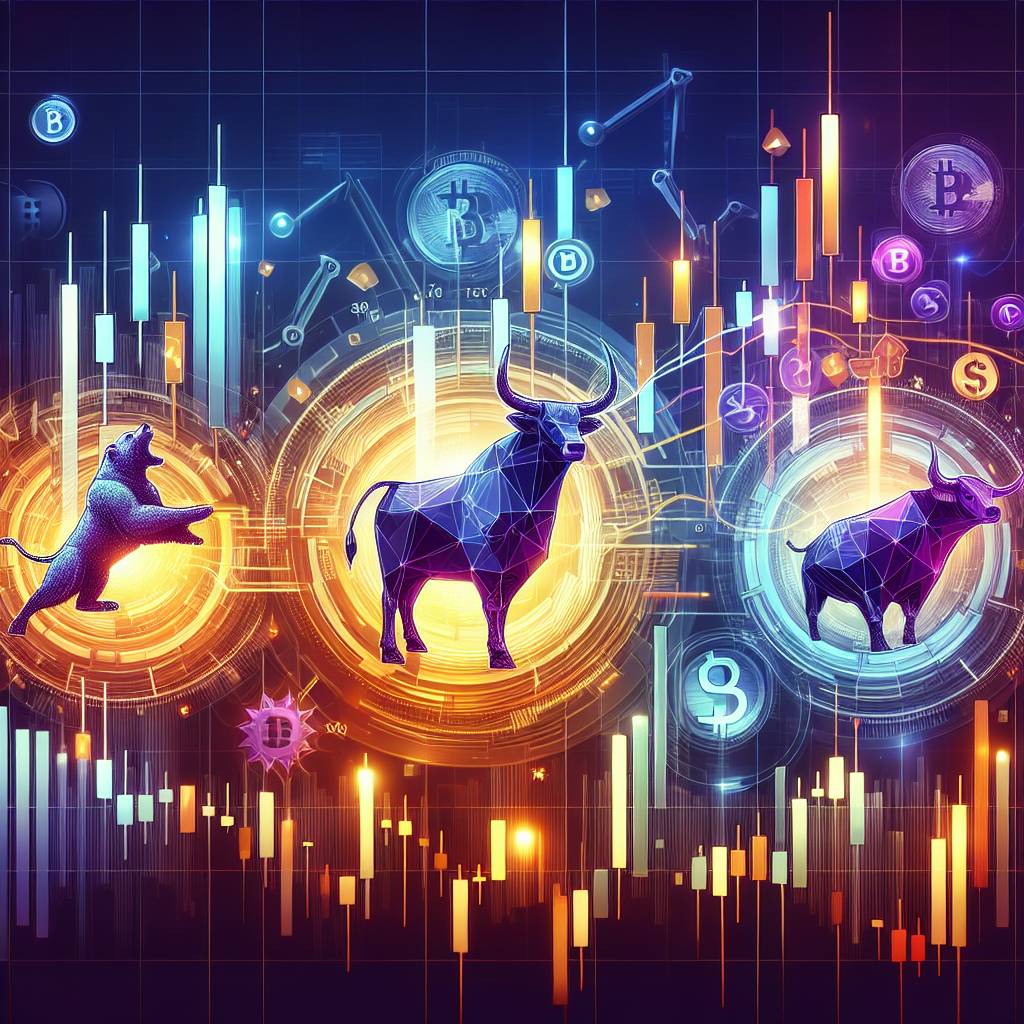 How can bar charts and candlestick charts be used to analyze cryptocurrency price movements?