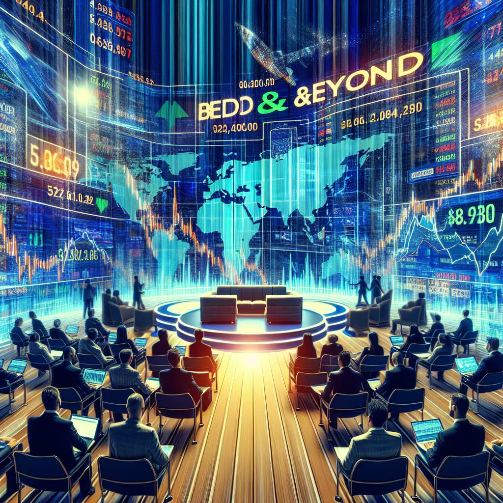 How does the stock chart of Bed Bath and Beyond compare to other cryptocurrencies?