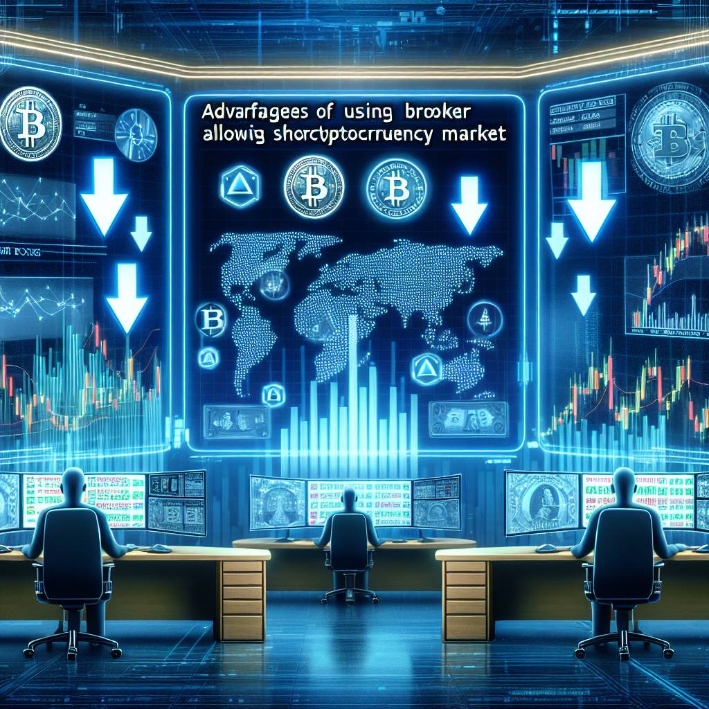 What are the advantages of using brokers that allow short selling in the cryptocurrency market?