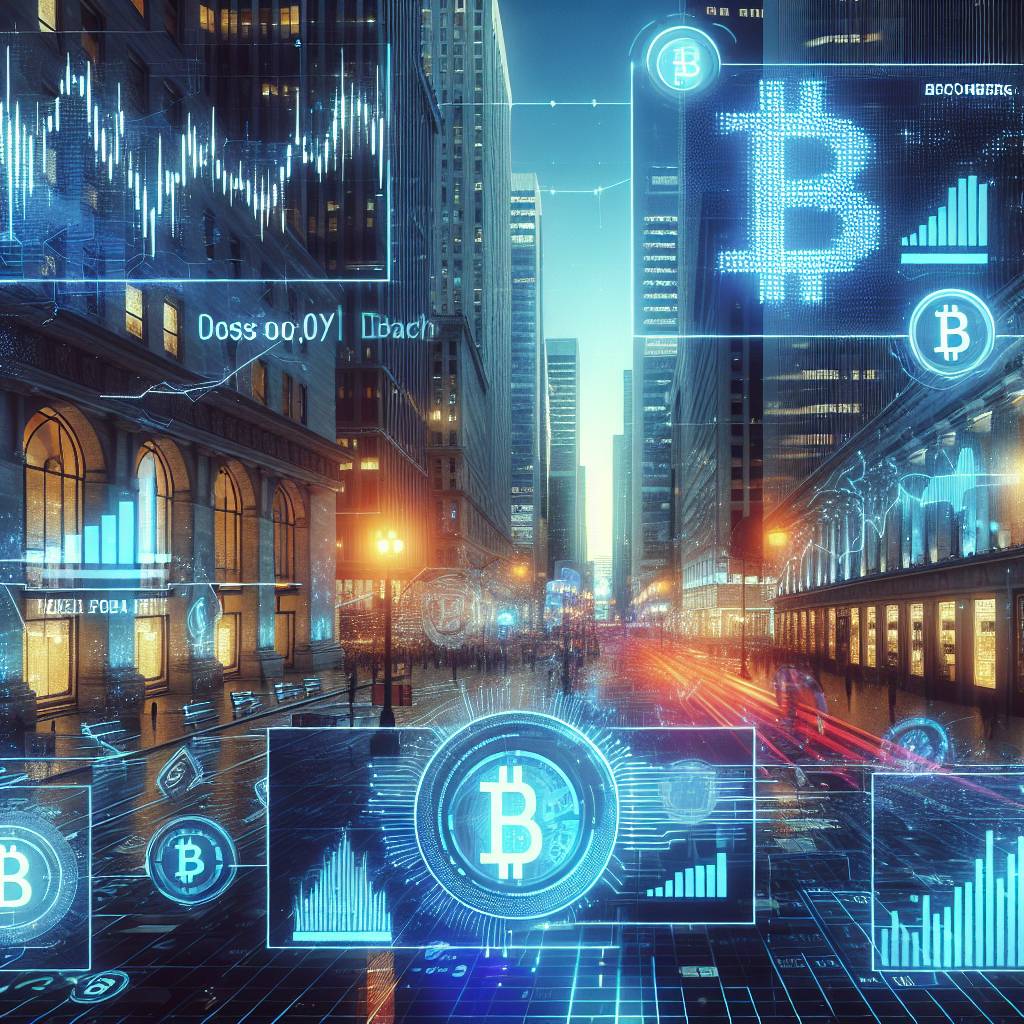 What is the correlation between the Bloomberg Commodity index and the performance of cryptocurrencies?