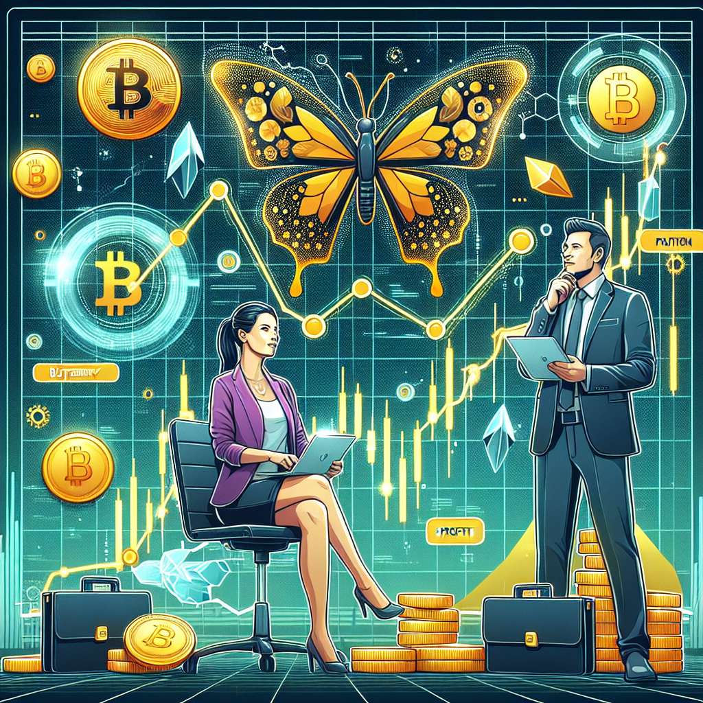 What are some successful case studies of investors using butterfly strategy options in the cryptocurrency industry?