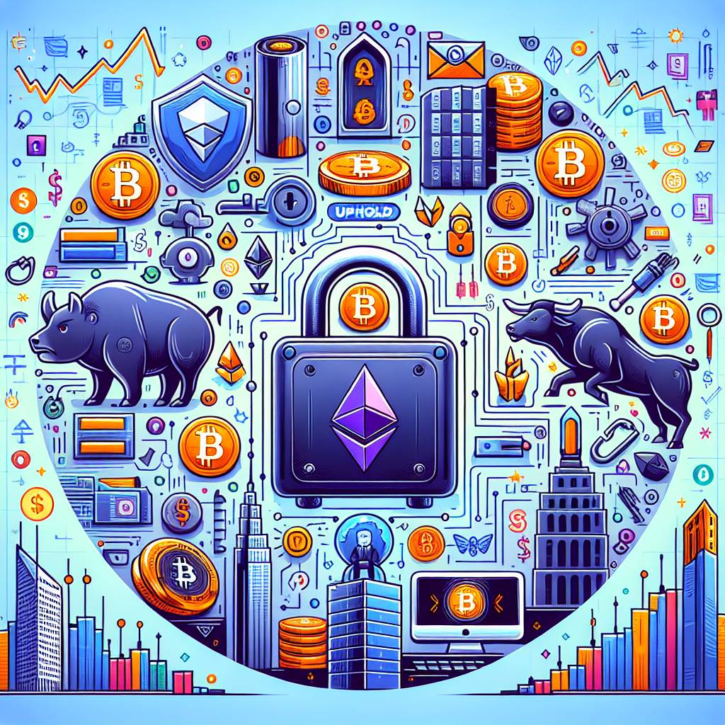 How does uphold internet ensure the security of digital assets in cryptocurrency transactions?