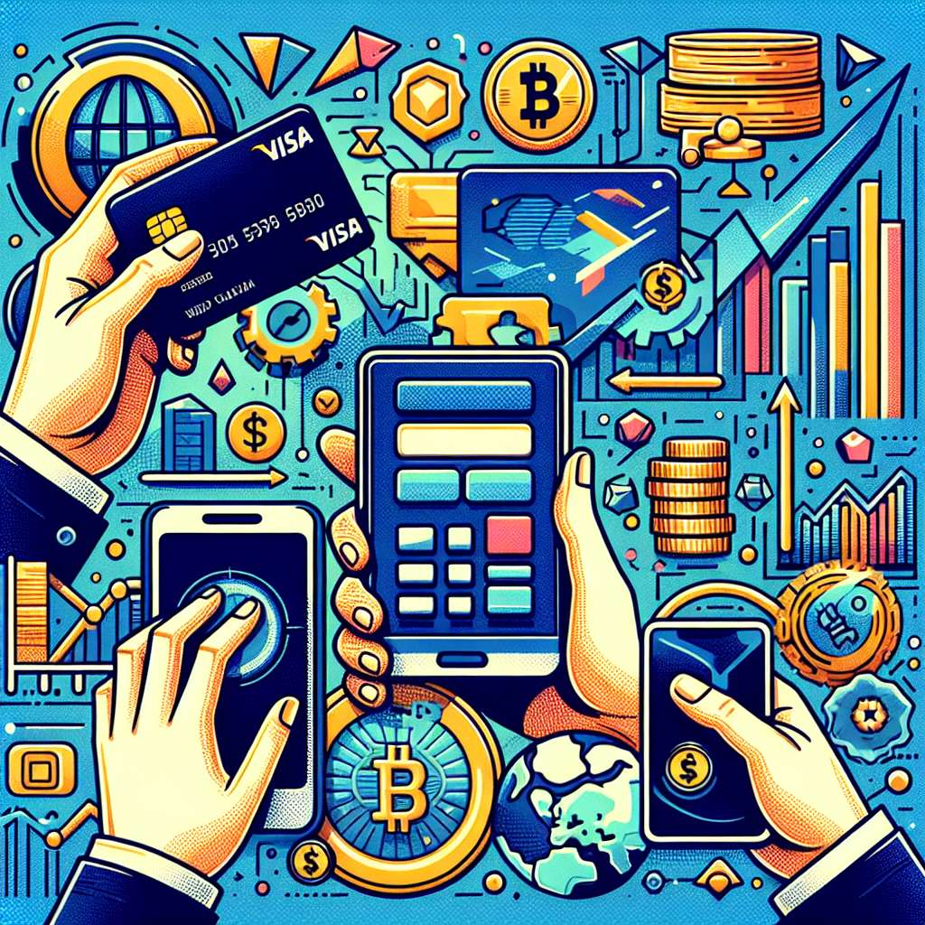 Are there any digital wallets that support Visa payments for cryptocurrency transactions?