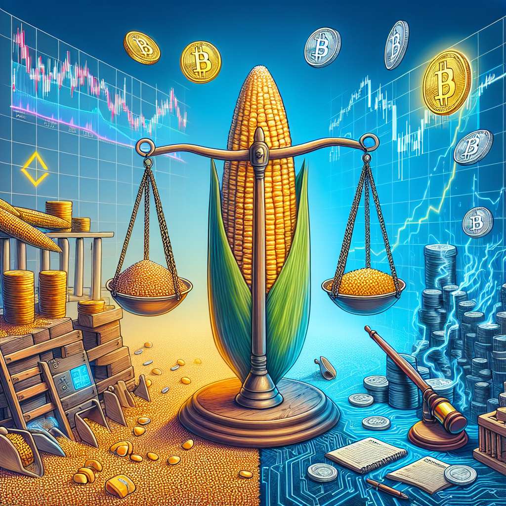 How can July 2023 corn futures be used as a hedge against cryptocurrency volatility?