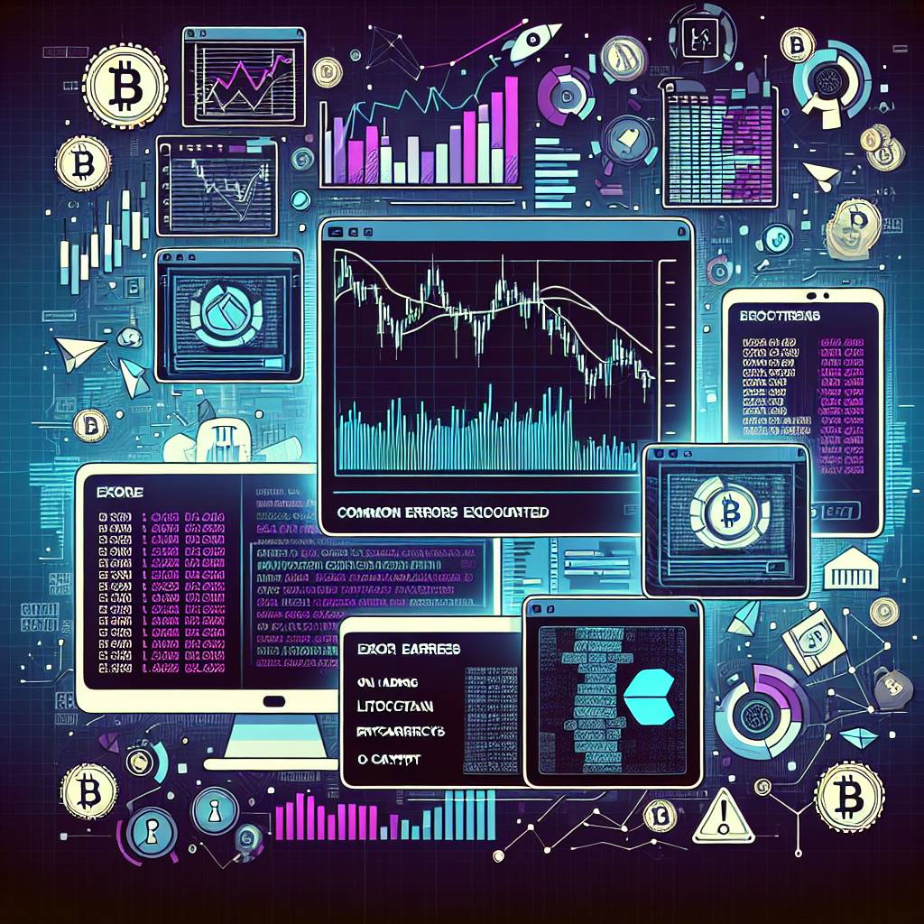 What are the common errors encountered when using MT4 for trading cryptocurrencies?