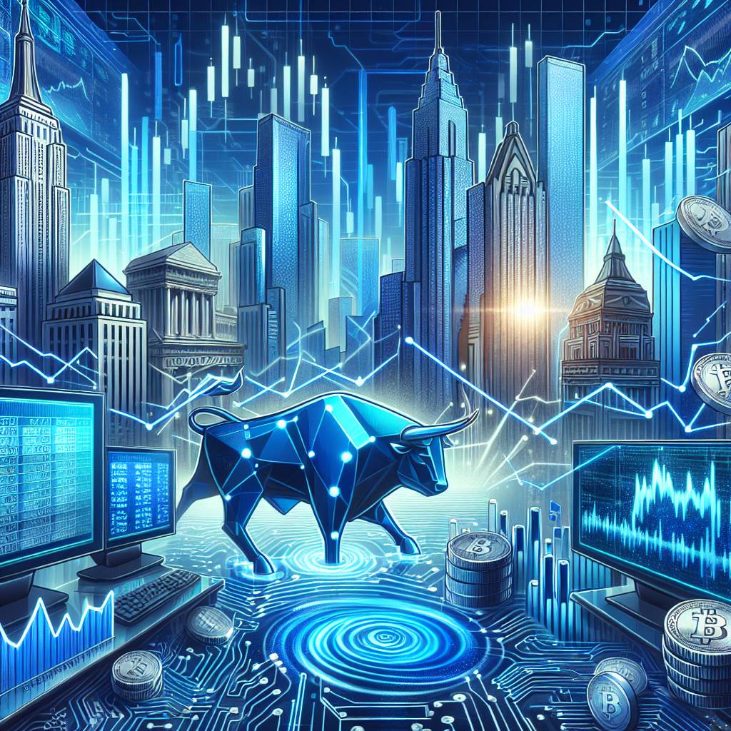 What is the impact of blue chip companies on the digital currency market on the Nasdaq?